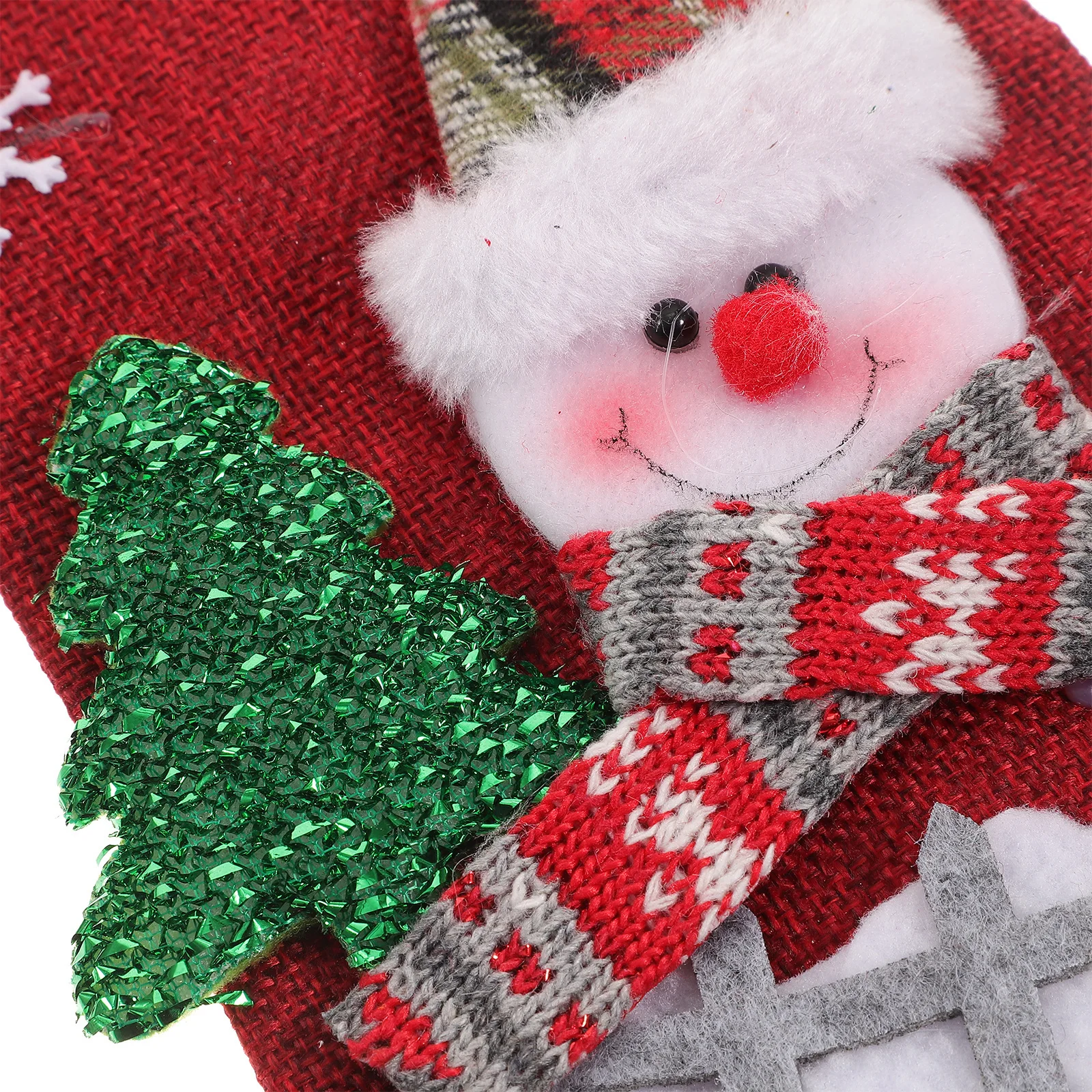 

Christmas Snowman Stocking Xmas Sock Tree Fireplace Wall Door Hanging Decorations Festive Party Home Office School