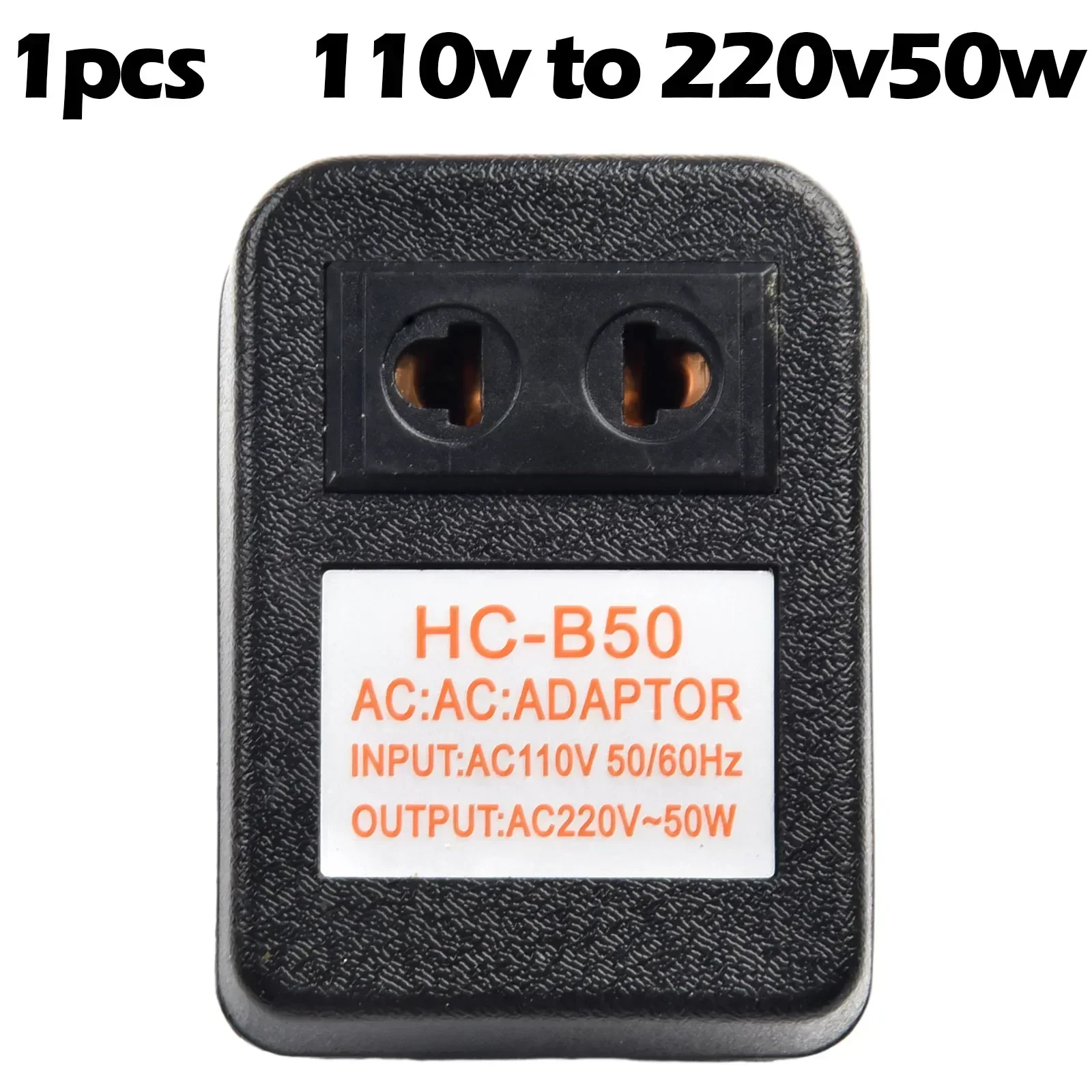 Adaptador de transformador reductor de 50W, convertidor de voltaje de viaje, transformador de potencia, CA 220V a 110V/110V a 220V