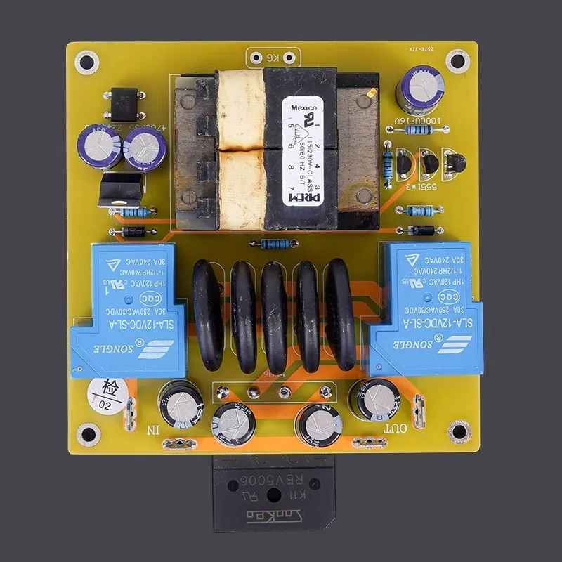 Assembly 30A Soft Start Control Board For High Power Audio Amplifiers With 6W Transformer