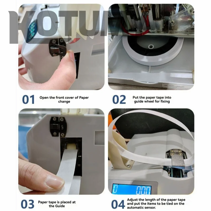 110V/220V Intelligent Induction Strapping Machine Hot Melt Paper Belt Binding Machine Banknote Tying Machine