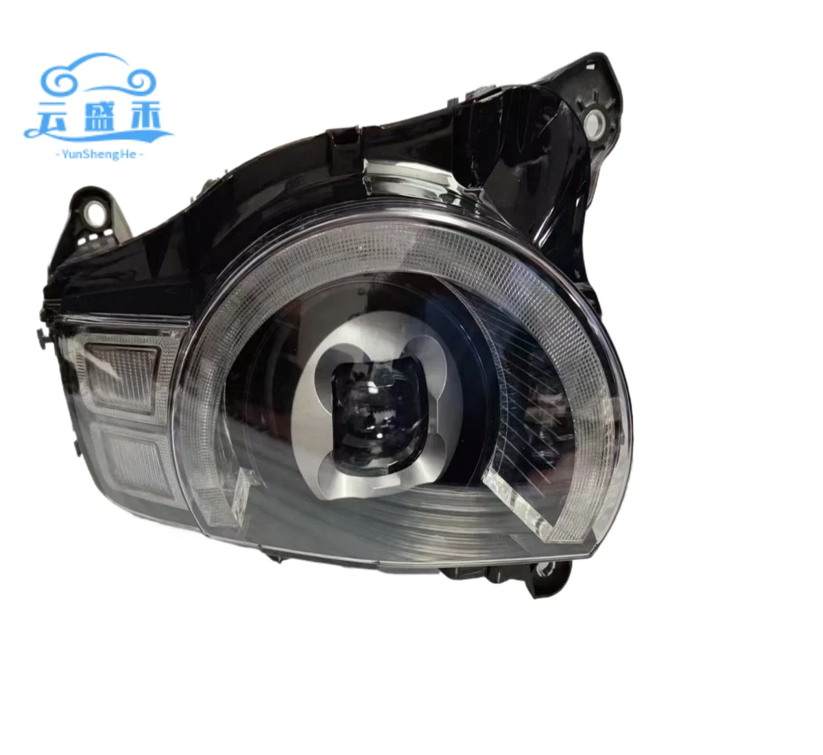 مصابيح أمامية LED عالية الجودة لسيارة لاند روفر ديفندر 20-23 نمط مصفوفة عالية التكوين LED المصابيح الأمامية قطع غيار السيارات 12 فولت أبيض 8000 كيلو