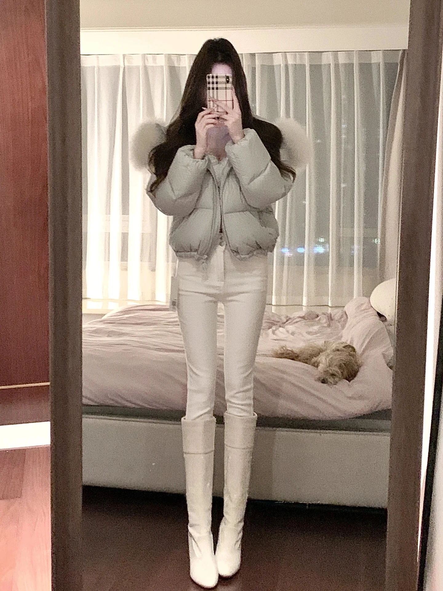 

Korean Style High Waist Stretchy Slim Fit Jeans Women's Nine Points Small Foot Jeans Butt Lifting Slimming Basic Versatile Wh...