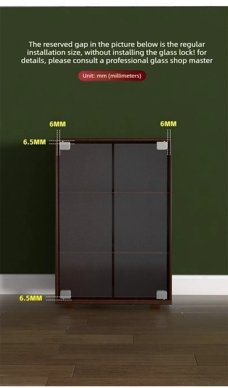 2 Stück Aktive Glastürscharniere, 90-Grad-Drehgelenk, 304 Edelstahl, Glaszubehör, Bildschirmklemmen, obere und untere Achse – Detail 6