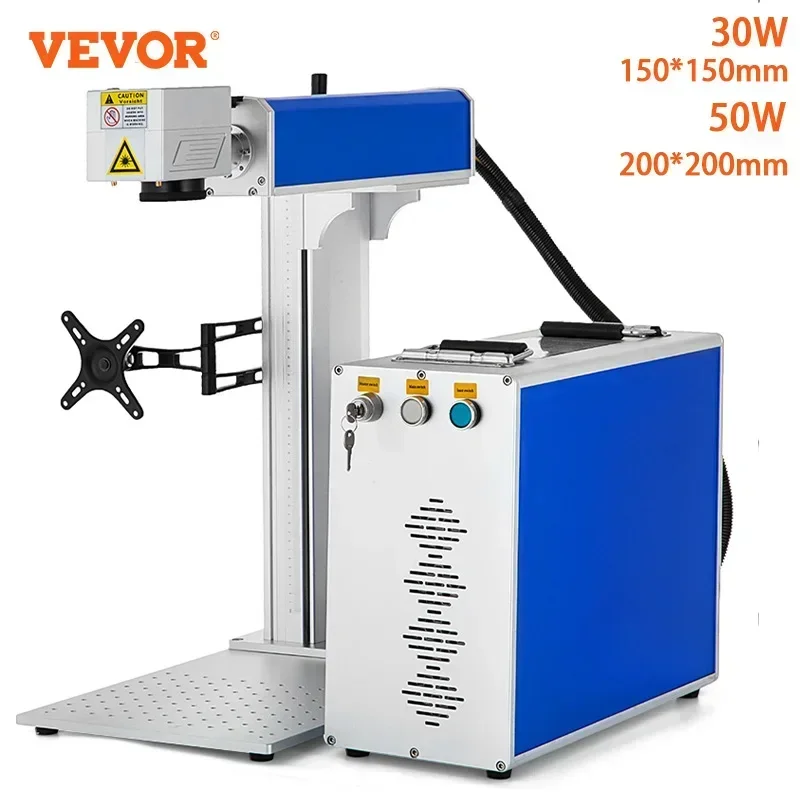 VEVOR 30W 50W  Fiber Laser Marking Machine Fiber Laser Engraver Cutting Gold Silver Ring Optical Stainless Steel Cutting Machine