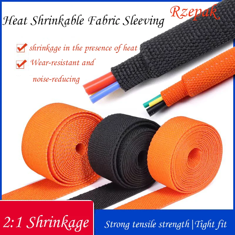 New Heat Shrink Braided PET Sleeves, 6-100mm – Flame Retardant and Organizer-Friendly for Auto and More PET Auto Line Organizer