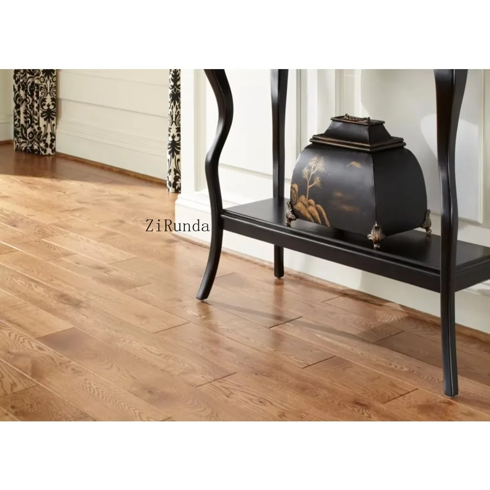 نسخة مخصصة من الأرضيات الصلبة من خشب البلوط، والأرضيات الخشبية الصلبة لغرفة المعيشة