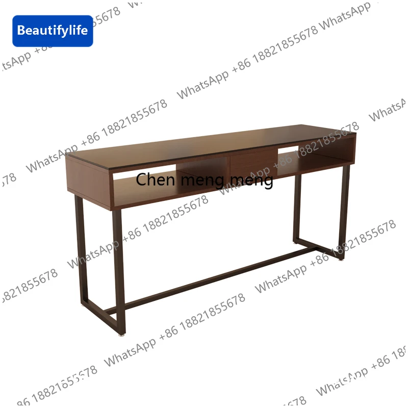 z5556Retro Designer Manicure Table Aesthetic Simple Cleaning Organizer Art Nail Desk Makeup Nordic Tavolo Unghie Salon Furniture