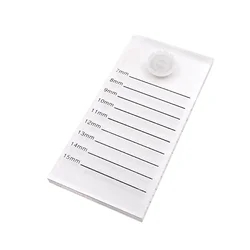 1pcs Acrylic Double-sided Scale Eyelash Board Grafting Eyelash Scale Plate Showcase Eyelashes Tool Containing One Blossom Cup