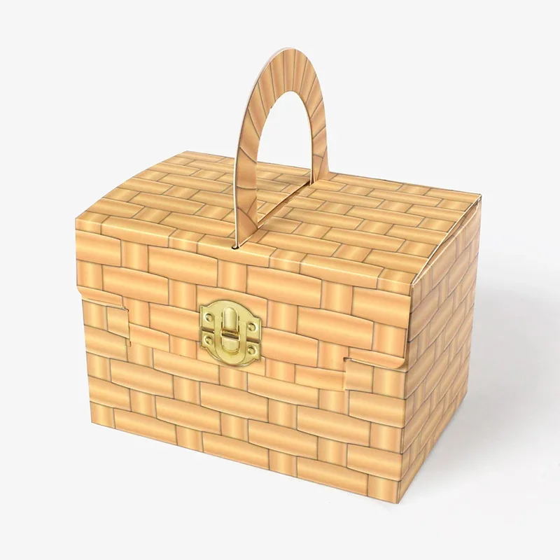 20pcs Paper Gift Boxes For Packaging Wicker Pattern Wedding Box For Guests Sweets Candy Bags Wrapping Party Favors Supplies - view 6