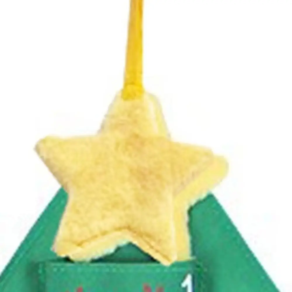 Tree Shape Christmas Tree Shape Storage Bag Hanging Design Cloth Ornaments Countdown Calendar Storage Bags Reusable Empty Cloth