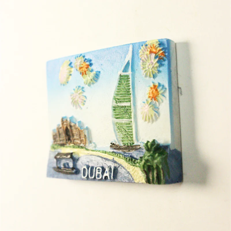 Dubai Souvenirs Home decoration 3D stereo refrigerator sticker collection of arts and crafts gifts