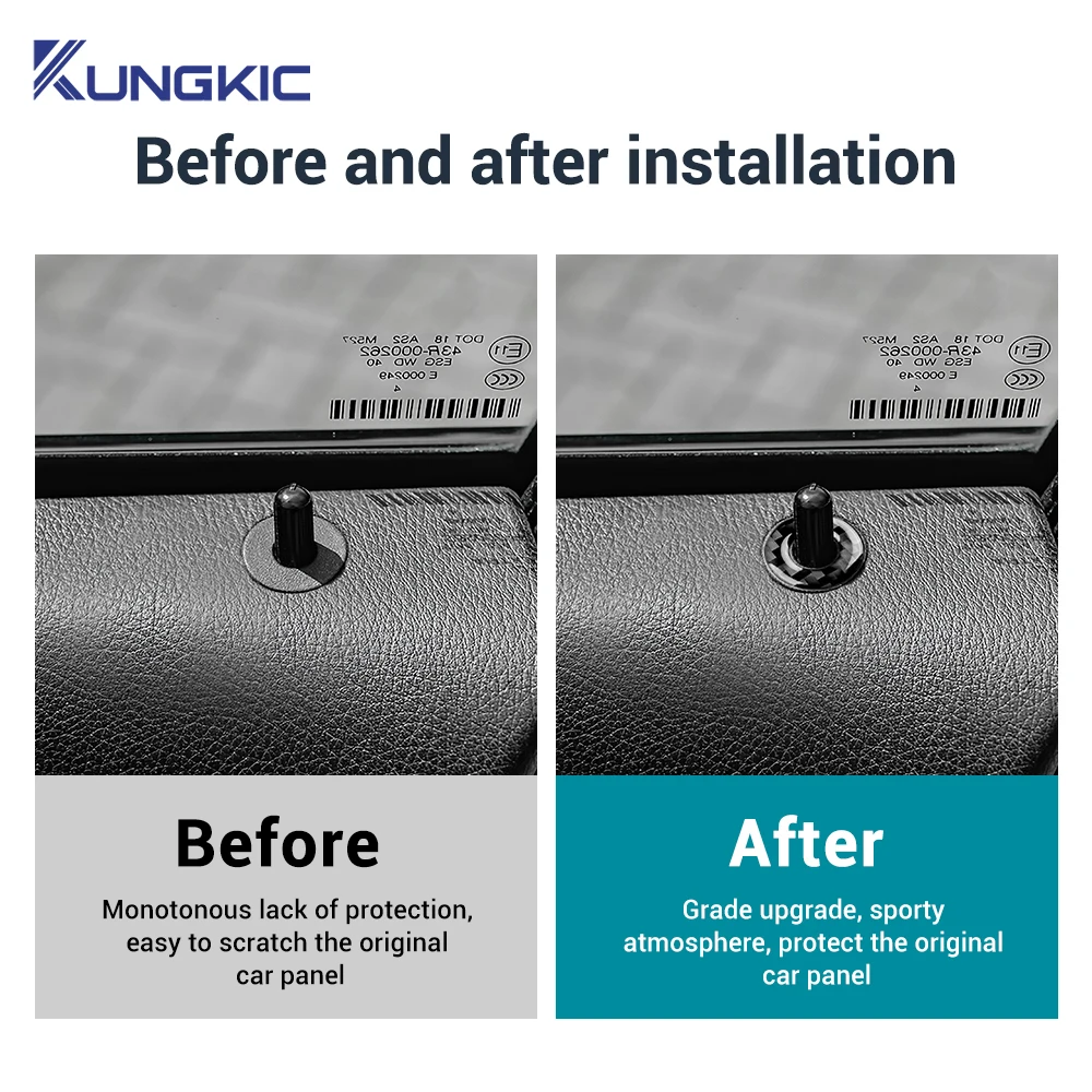 لكرايسلر 300 300C 2011 2012 2013 2014 ريال لينة ألياف الكربون ملصق LHD RHD قفل باب السيارة الإطار الكسوة الداخلية اكسسوارات