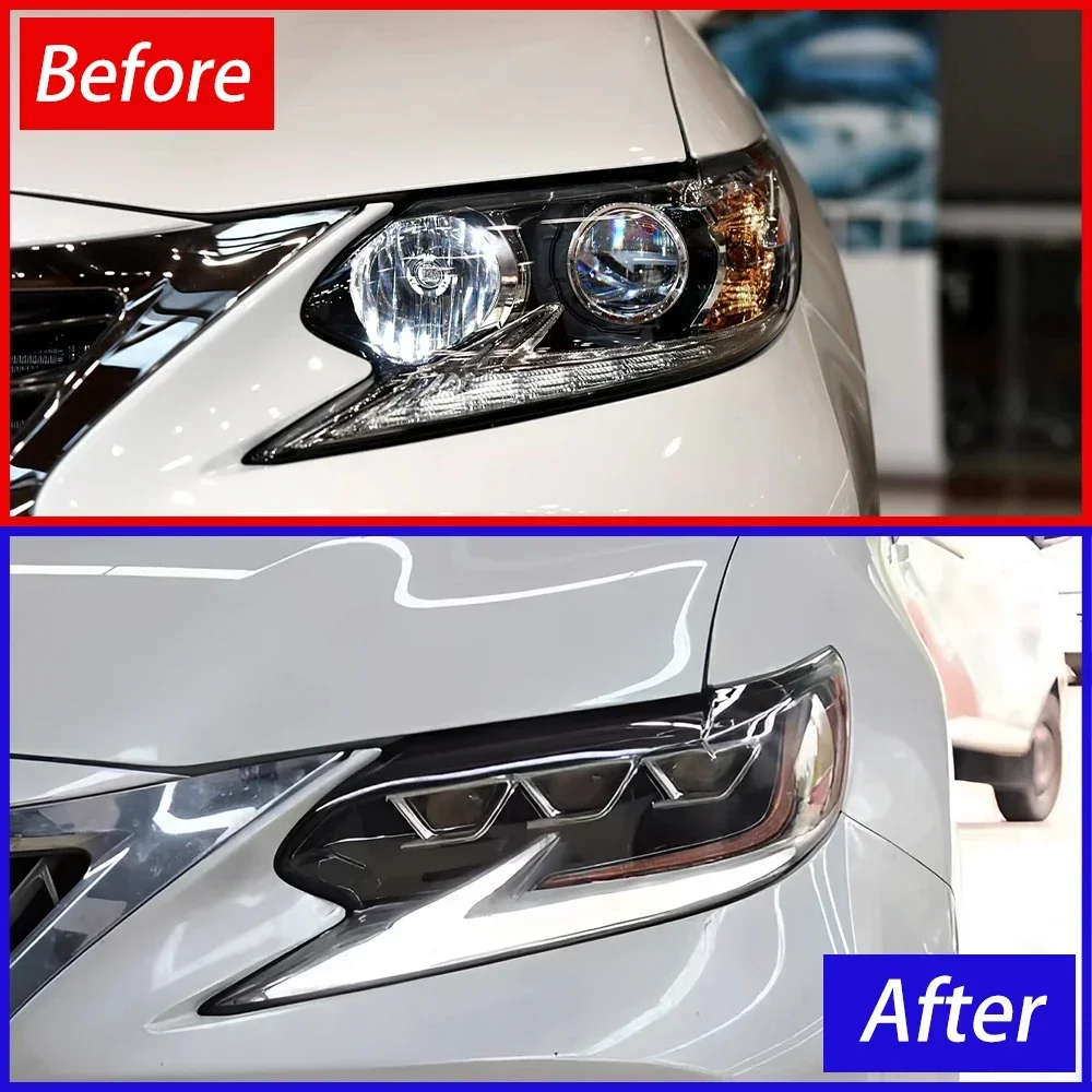 Auto Headlights For Lexus Es200 ES250 ES300 ES350 2015-2017 Auto Headlight Assembly Upgrade LED Three Projector Lens Accessories