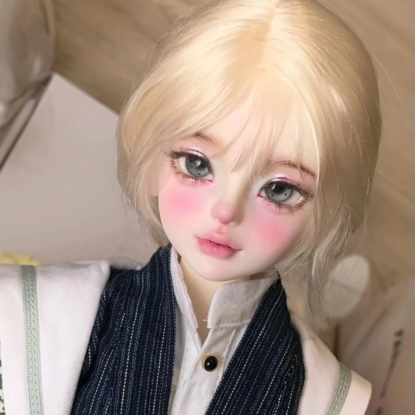 New 1/4 BJD Doll Head With Body No Makeup Resin BJD Doll Girl NudeDoll Ball Jointed Dolls Without Makeup BJD Toys