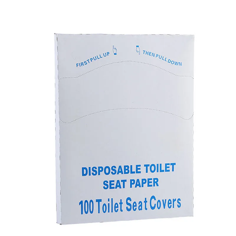 

100pcs Disposable Hygienic Flushable Paper Toilet Cover Health Covers Portable Travel Hotel Safety Toilet Pads Bathroom