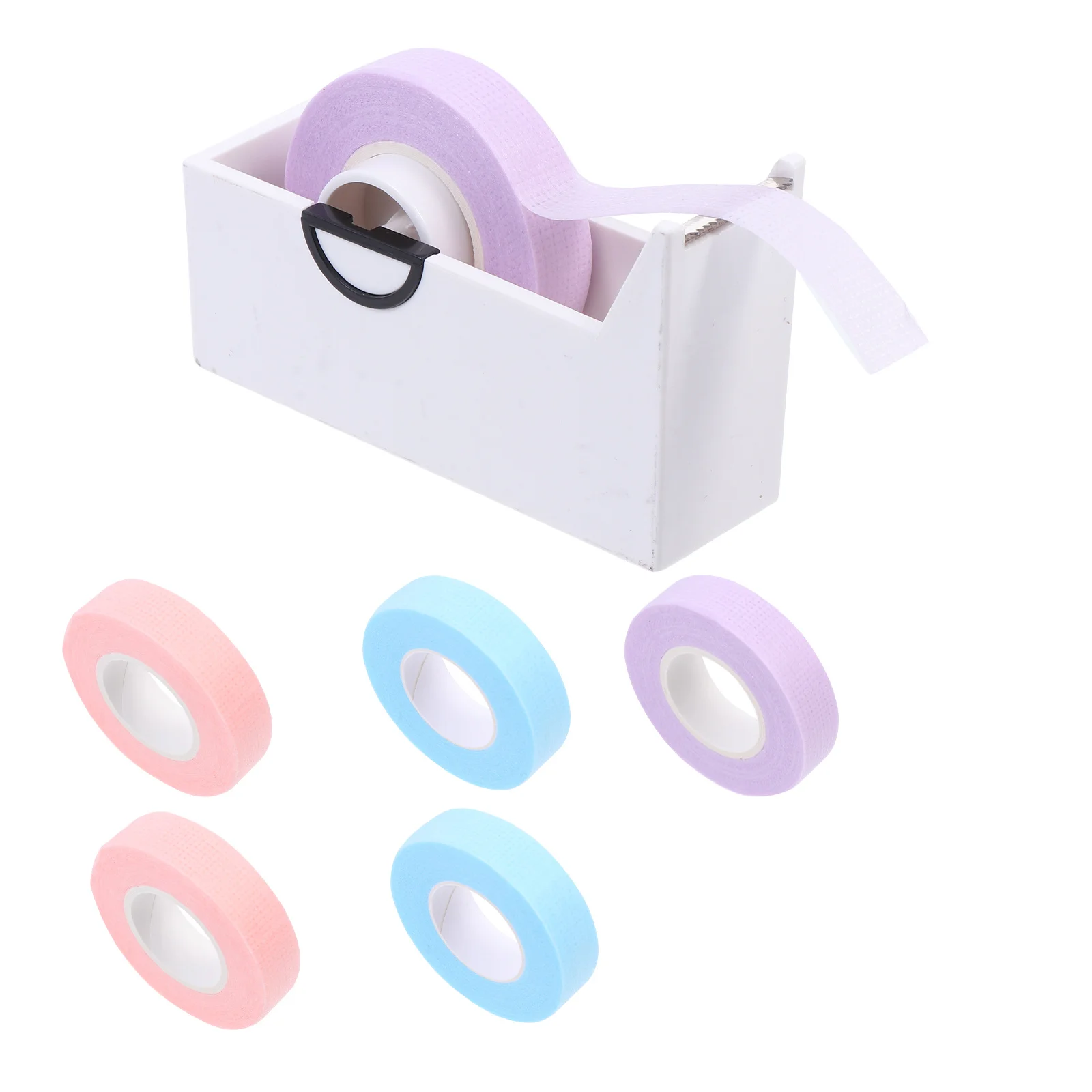 1 ensemble de bandes d'extension de cils, adhésif respirant pour peaux sensibles, outils de greffe faciles à utiliser avec coupe, bandes de maquillage pour Salon de beauté