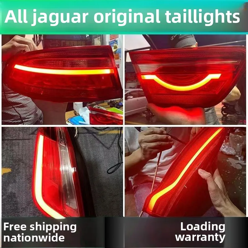 Original Red for Jaguar Xel Xfl E-Pace Rear Tail Light Assembly 12V Car Left Right Housing Cover Used for Disassembled Vehicles