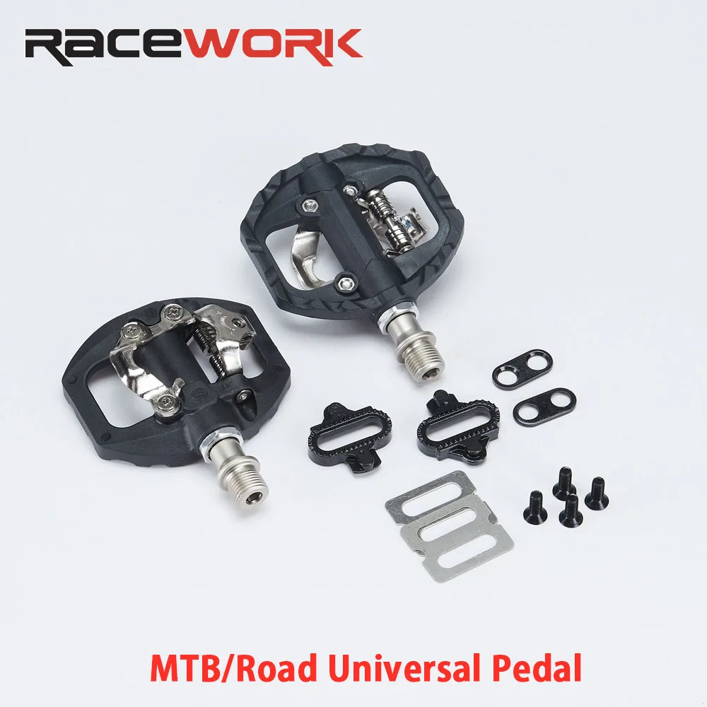 RACEWORKS new SPD-A530 mountain bike accessories pedal bicicleta vtt accessories Mountain lock pedal and highway flat pedal