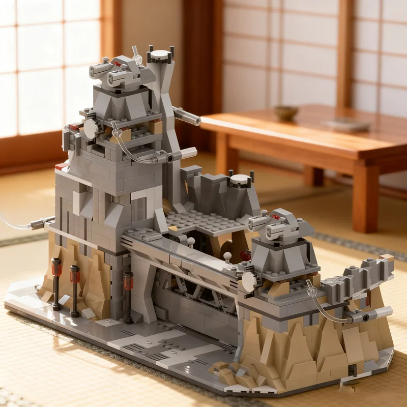 996-teiliges MOC Star Battle 4X + 4X Quadriple Quad Baumodell Bausteine Architektur Spielzeug Weihnachtsgeschenk Kunst Montage Handwerk