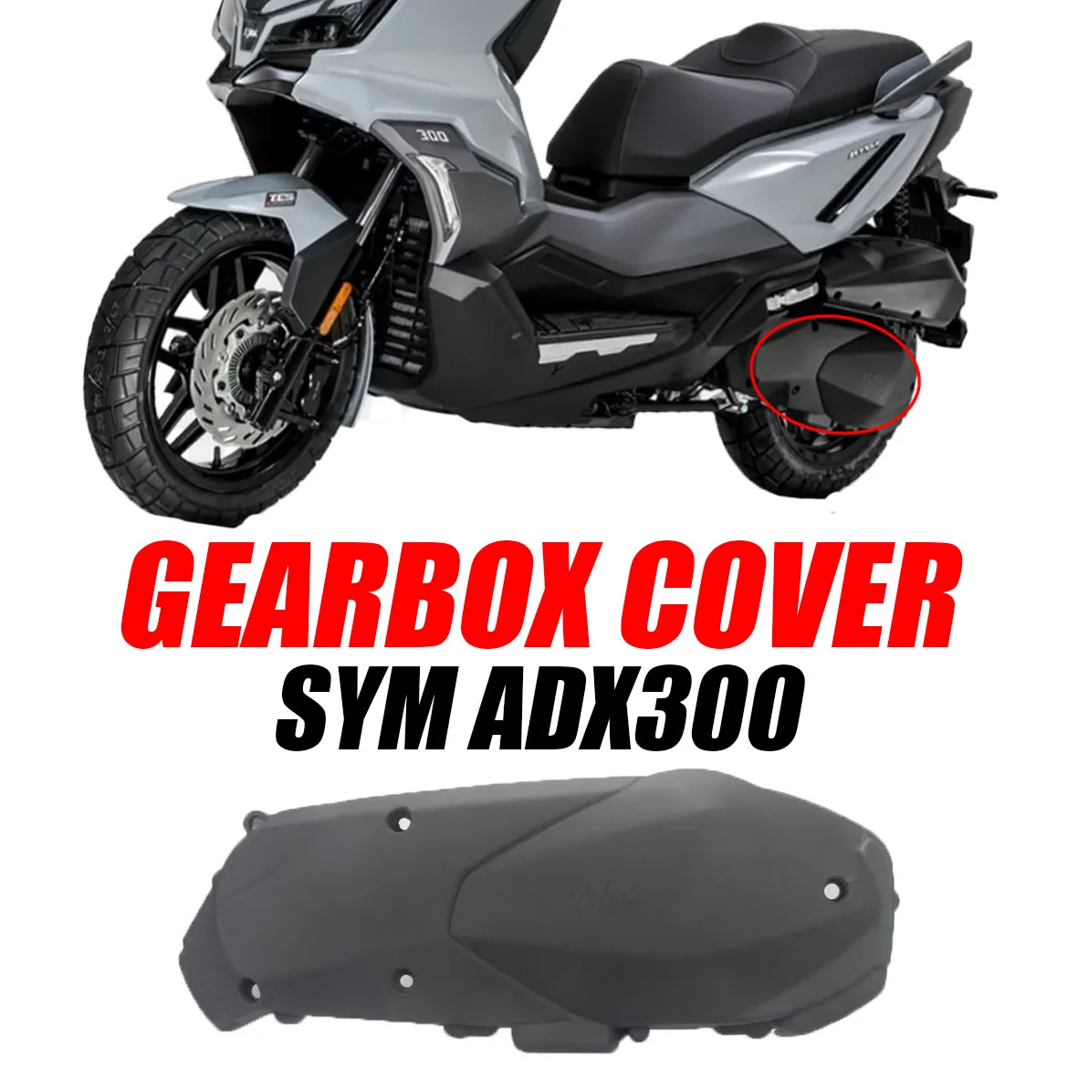 Brand new for SYM ADX300 motorcycles Left crankcase cover gearbox cover Durable and heat resistant