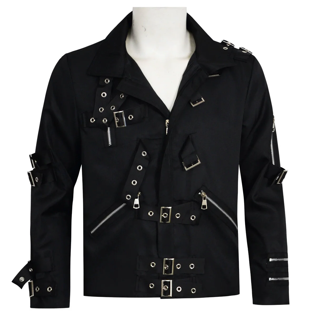 Anime Michael Cosplay Costume Jacket Black Stretch Cotton Outwear Same Stage Punk Jacket Halloween Cosplay Women Men Michael view 6