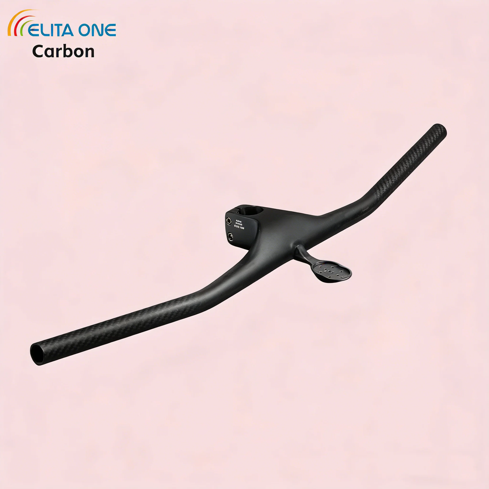

elitaone MTB Handlebar 235g Carbon integrated 28.6mm -22 Degree For Mountain Bike 700-740mm Stem 50-100mm Bicycle Parts