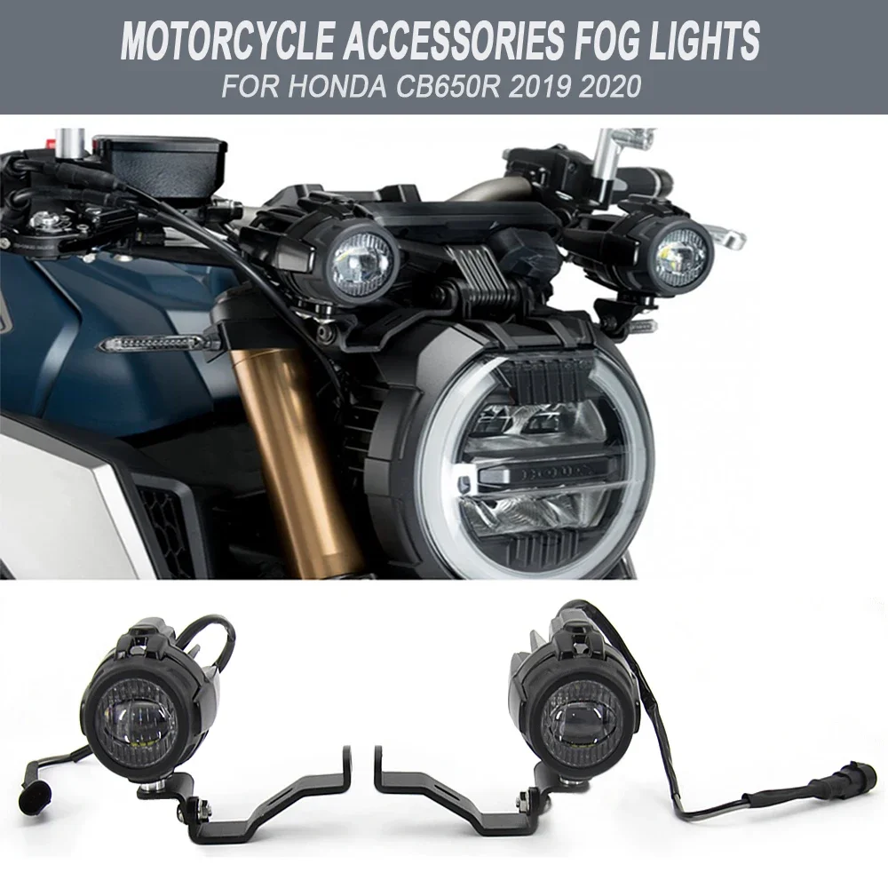 

CB 650R CB650 R Motorcycle Accessories Fog Lights FOR Honda CB650R LED Auxiliary Fog Light Driving Lamp Fog Lamp Bracket 2019