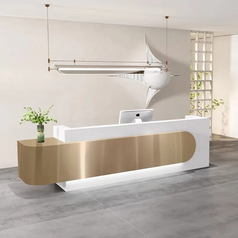 

Simple Modern Reception Desks Aesthetic Company Beauty Salon Reception Desks Welcome Display Mostrador Commercial Furniture