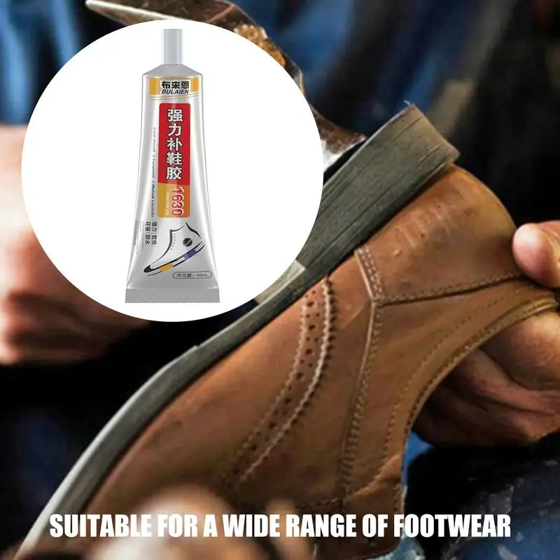 Adesivo de cola forte, Sapatos desgastados reparando cola, Tênis Sole Bond, Sapateiro Fix Remendar Ferramenta Líquida, 60ml