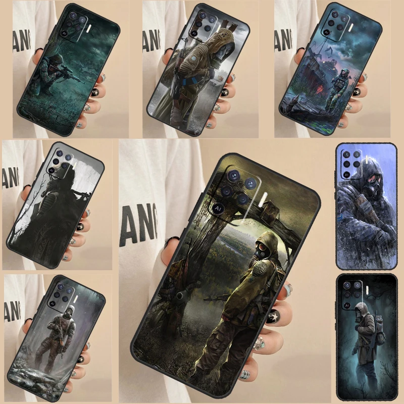 Stalker Clear Sky For OPPO A57s A54s A53s A17 A77 A5 A9 A76 A96 A15 A16 A52 A72 A58 A78 A98 A54 A74 A94 Case