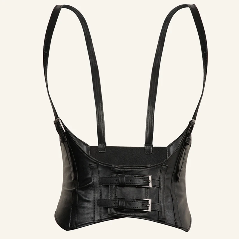 Cintura in pelle Punk cintura Cincher cintura per donna Shapewear corsetto sottoseno Top con cinturino scultura cintura Dropship