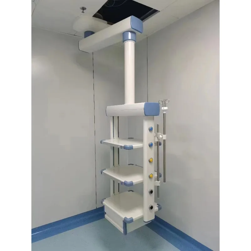 Anti-Leakage Single Arm ICU Pendant, Safe Medical Ceiling Unit with Reinforced Aluminum Alloy Frame