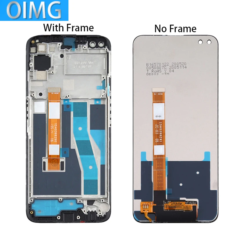 For OPPO Realme 6 Pro Original LCD Display with Frame Touch Screen Digitizer Assembly, Replacement Parts,RMX2061, RMX2063