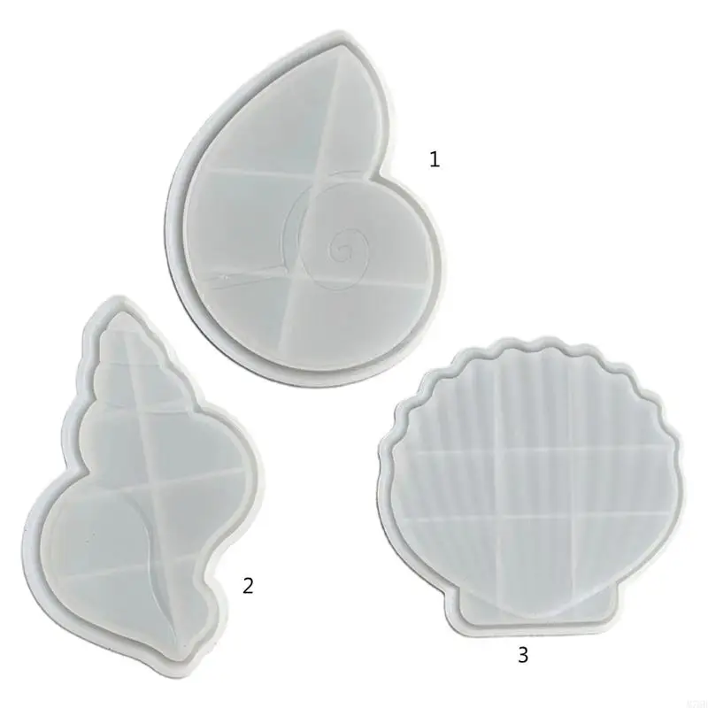 

M76B Serving Borad Mould for Shell Conch Tray Silicone Mold Fruit Plate Casting Mold