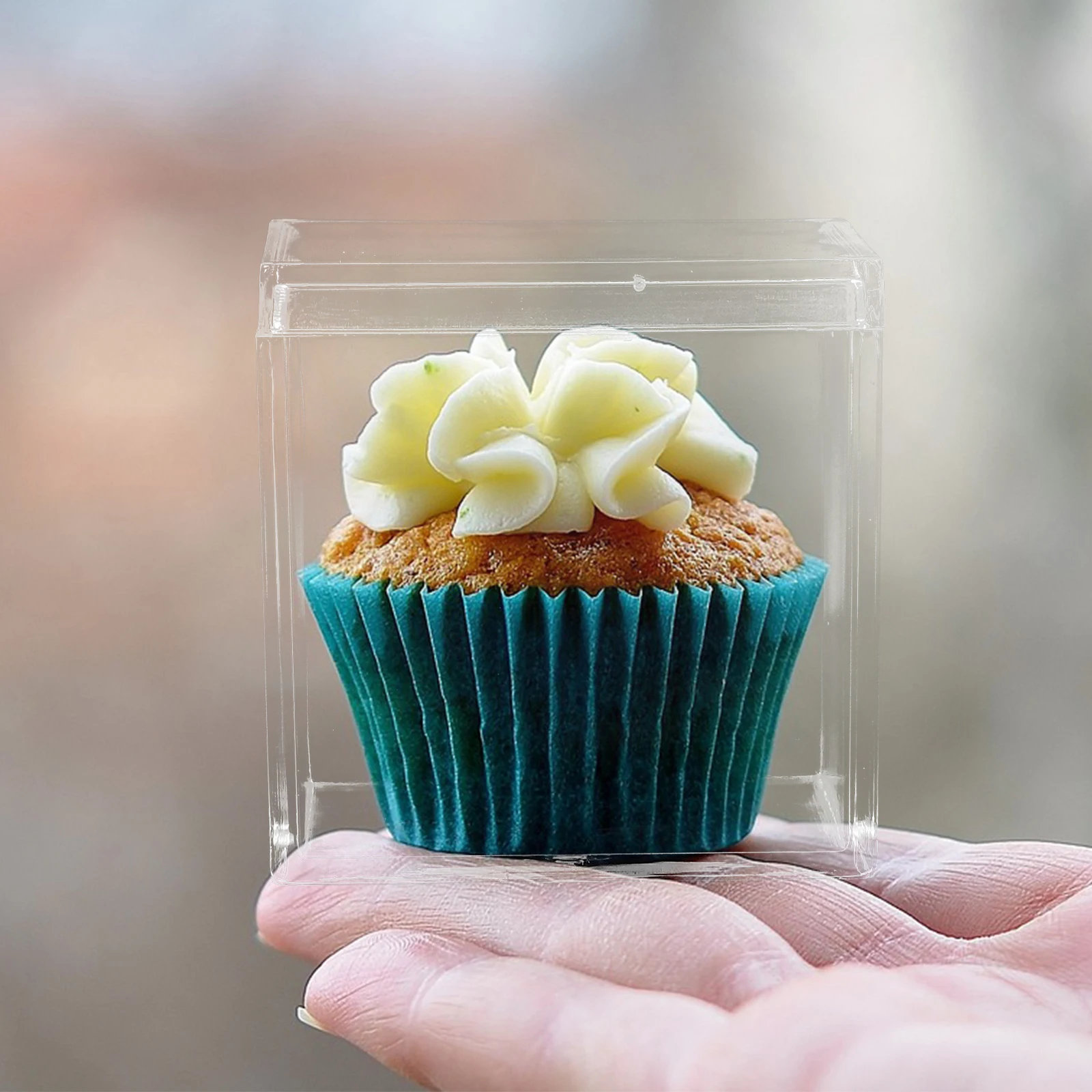 

10pcs Candy Boxes 4 5cm Square Transparent Containers Jewelry Storage Acrylic Gift Box Gift Packing Party Favor