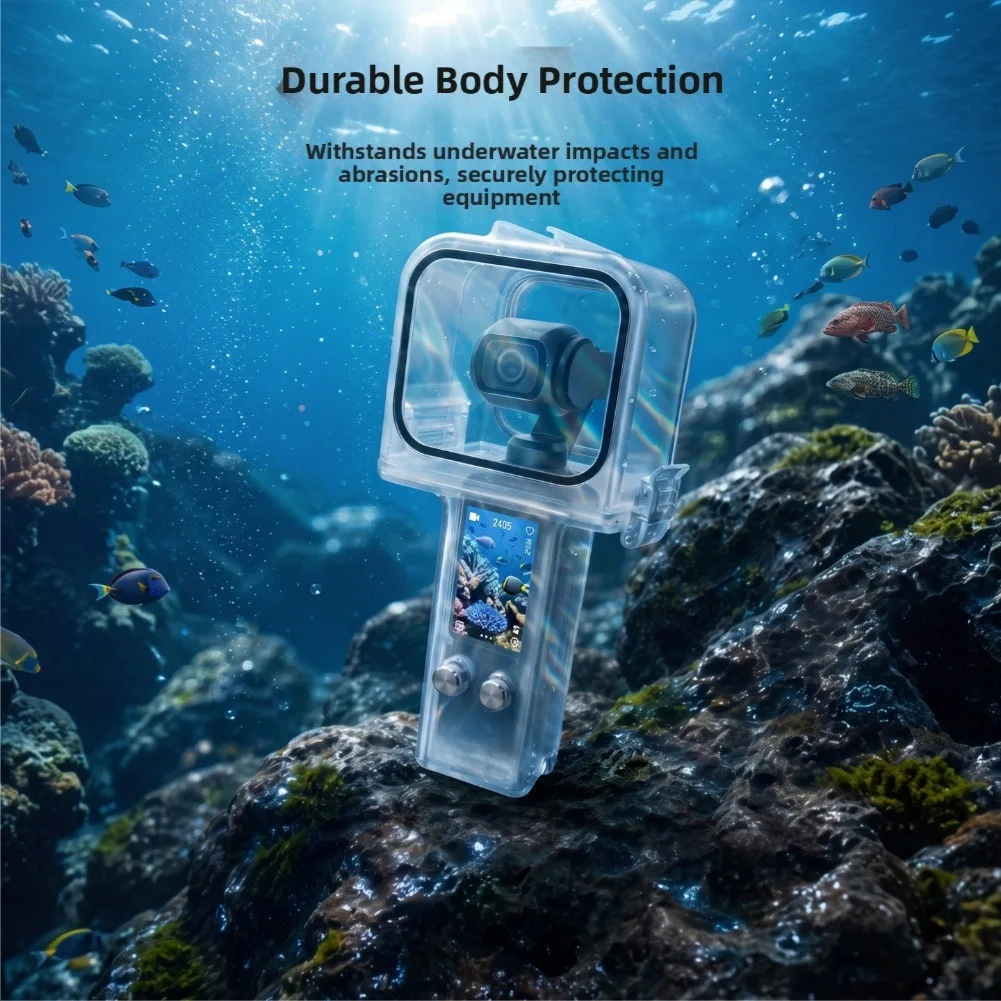 Waterproof Case For DJI Pocket 4/3 Dive Up To 40m For Stunning Underwater Protective Shell For Water Sports Camera Accessories