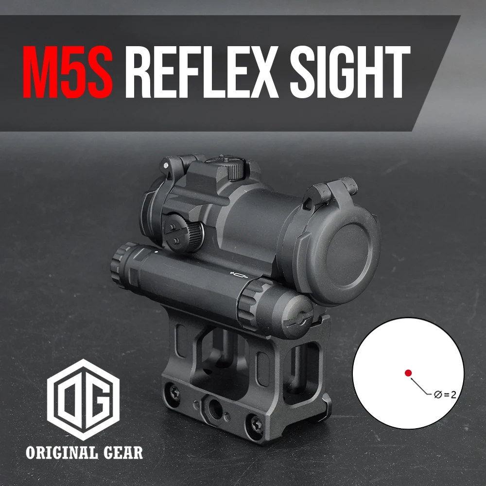 

TACTICAL M5S Red Dot Sight 2 MOA for Hunting Airsoft Full Markings Red Dot For Precision And Fast Target Acquisition