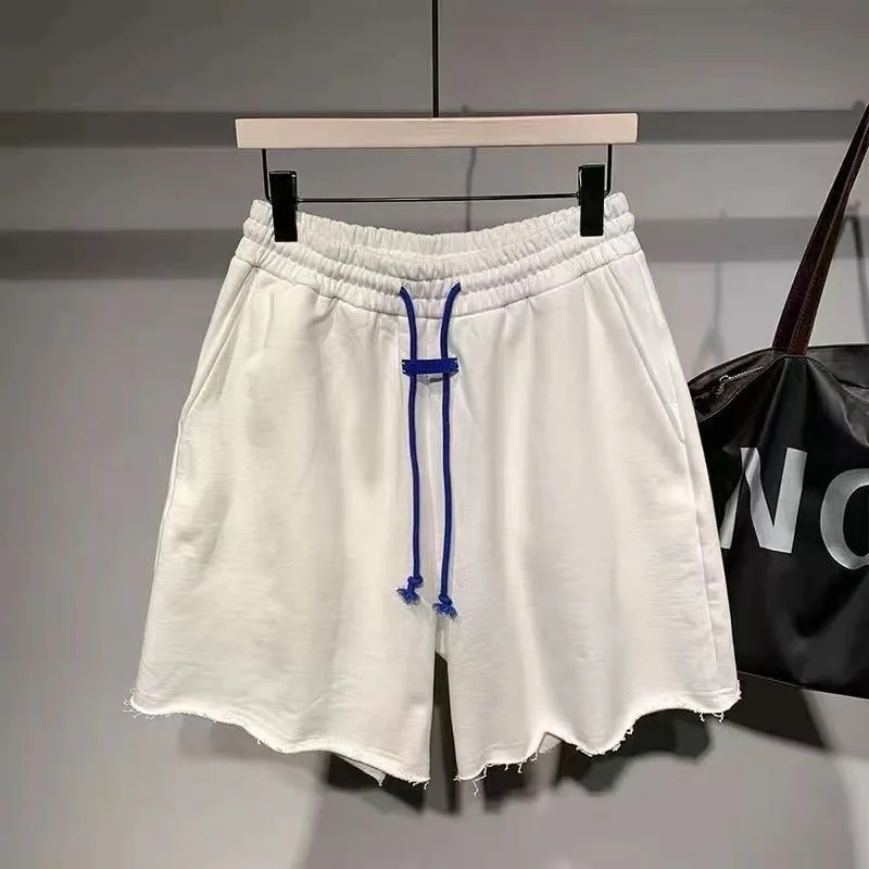 Summer New Men's Casual orts Breathable Loose Beach Five-Quarter Pants Candy Color Spor Lightweight Straight Leg Trousers