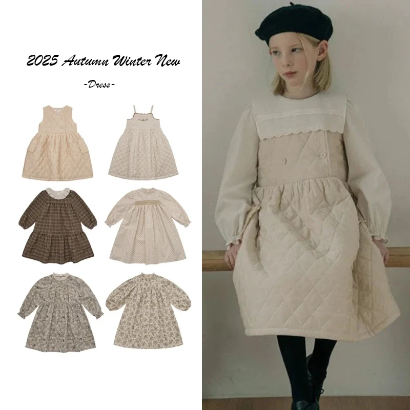 

232012, осенне-зимняя новая одежда для девочек, хлопковое платье на толстом бретелях, платье с длинными рукавами и кукольным вырезом с принтом, милое стильное праздничное платье