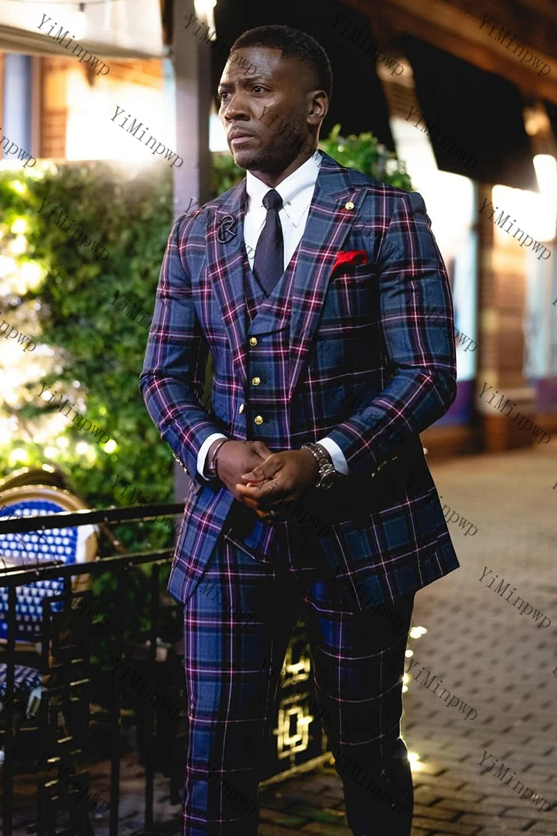 منقوشة كاسي الرجال منقوشة الذكور بليزرات الحفلات سليم صالح الذروة التلبيب الكلاسيكية الرجال الدعاوى الأعمال العريس رجل البدلات الرسمية زي أوم