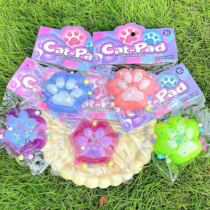 Cat Paw Decompressie Speelgoed Kawaii Cartoon Antistress Stress Relief Langzaam stijgend speelgoed