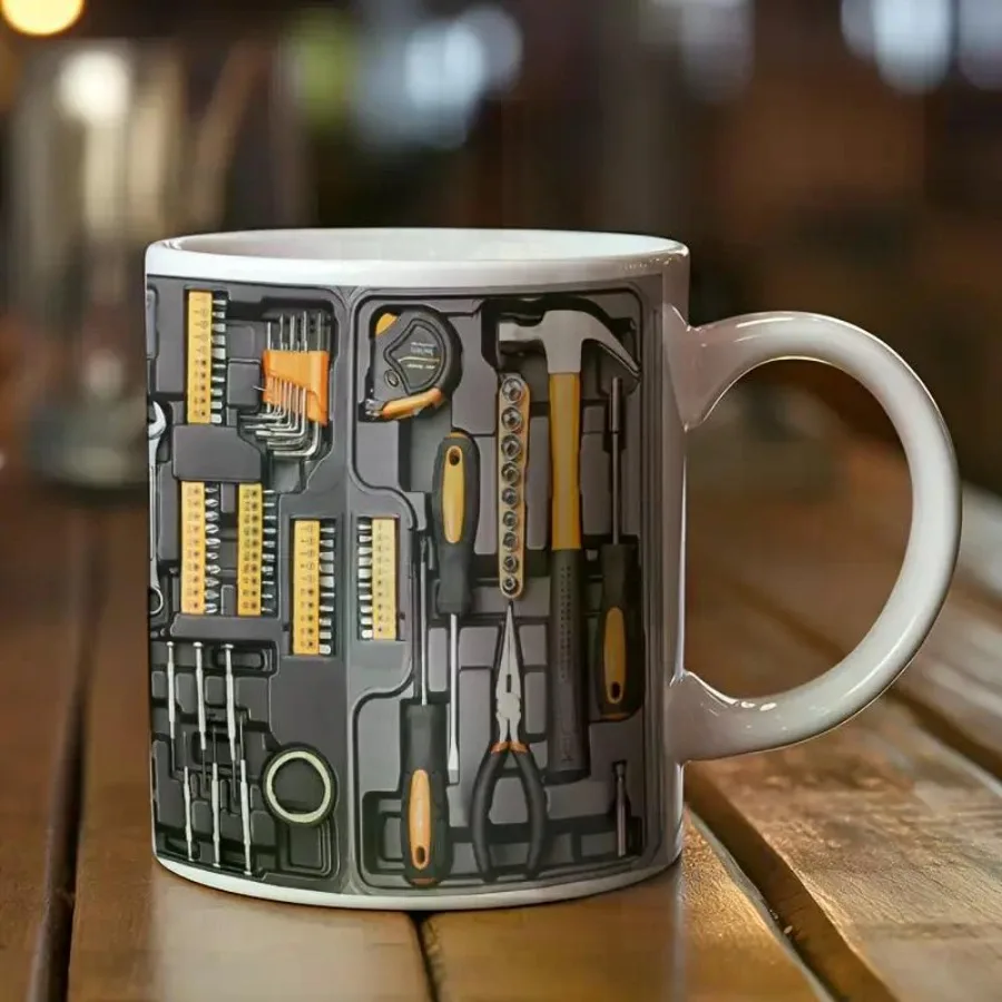 

1pc Dad Mug Mechanician Mug Tool Box Mechanic Mug Mechanic Gift Funny Coffee Mug Mechanic Toolbox Set