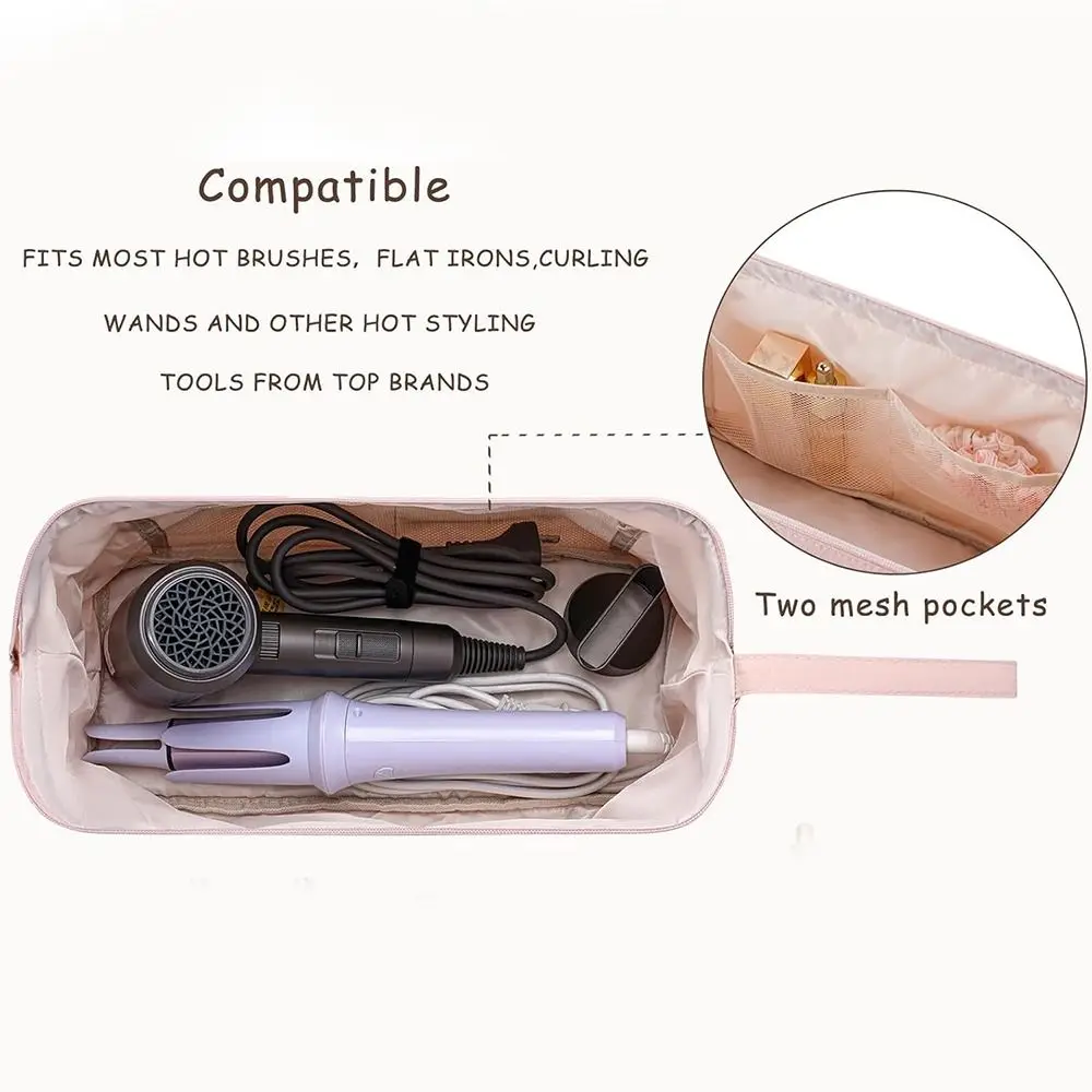 

with Bow Pattern Hair Styling Accessories Storage Case Waterproof Large Capacity Makeup Organizer Bag Cosmetic Case
