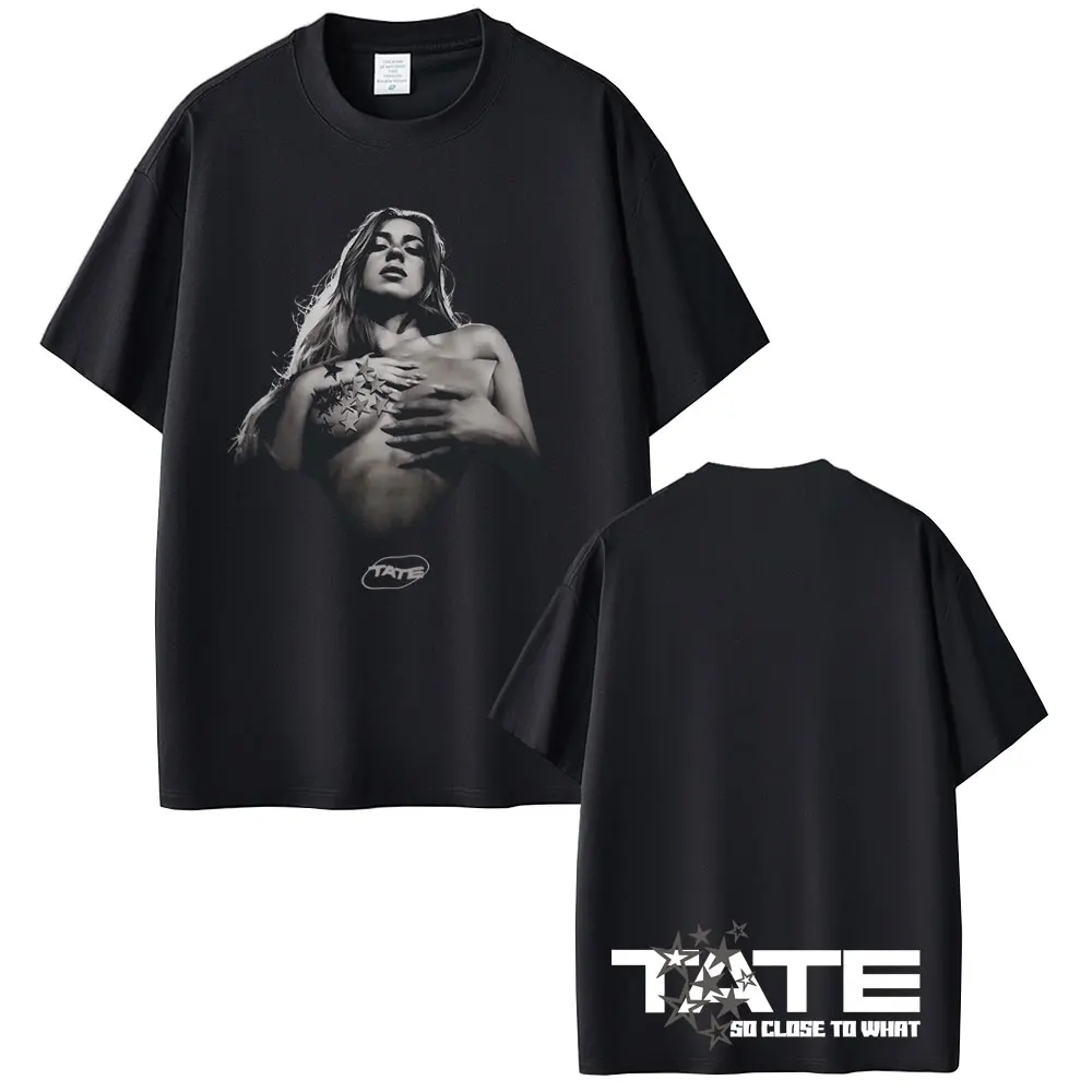 

Tate Mcrae Graphic T-shirts Music Album So Close To What Miss Possessive World Tour 2025 T Shirts Men Women Fashion Trend Tshirt