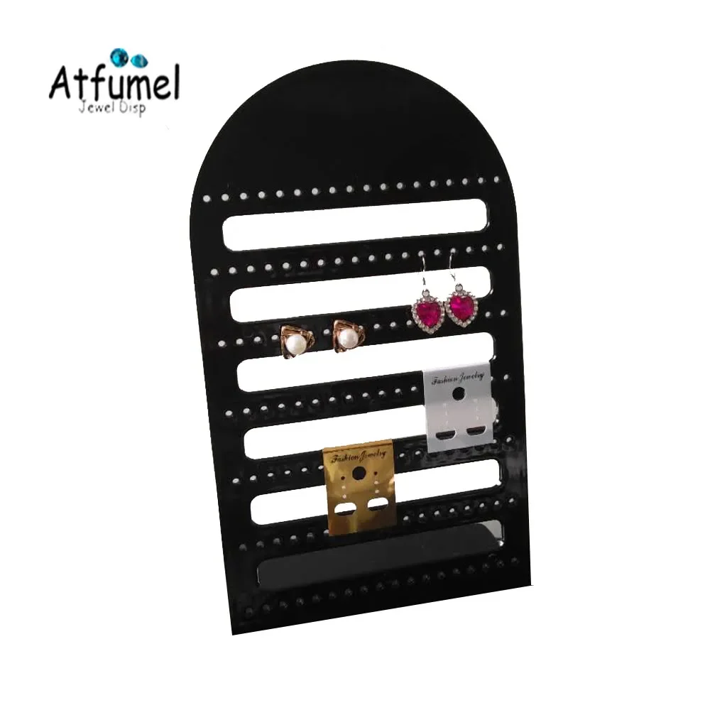 126 Holes Ear Stud Jewelry Display Stand L Shape Earrings Hanging Holder Pearl Stud Showcase Piercing Jewelry Storage Rack 4Pcs
