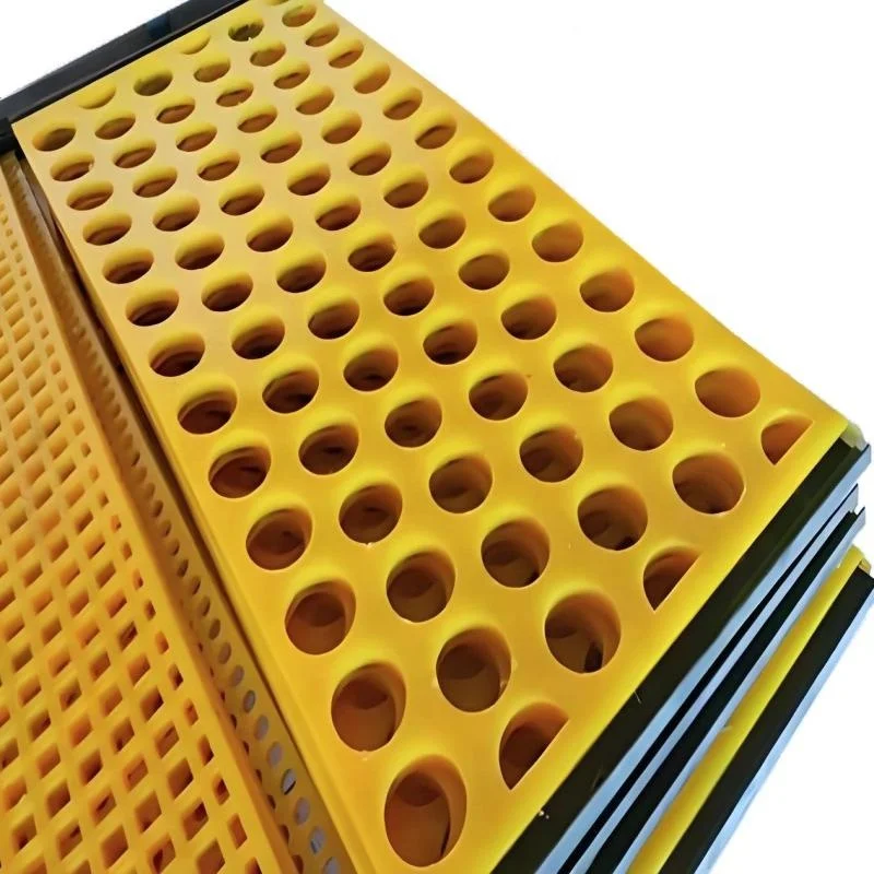 XG 2024 Tensloned Polyurethane Screen Mesh Dewatering Mining Vibrating Sieve Panel High Performance Polyurethane Vibrating