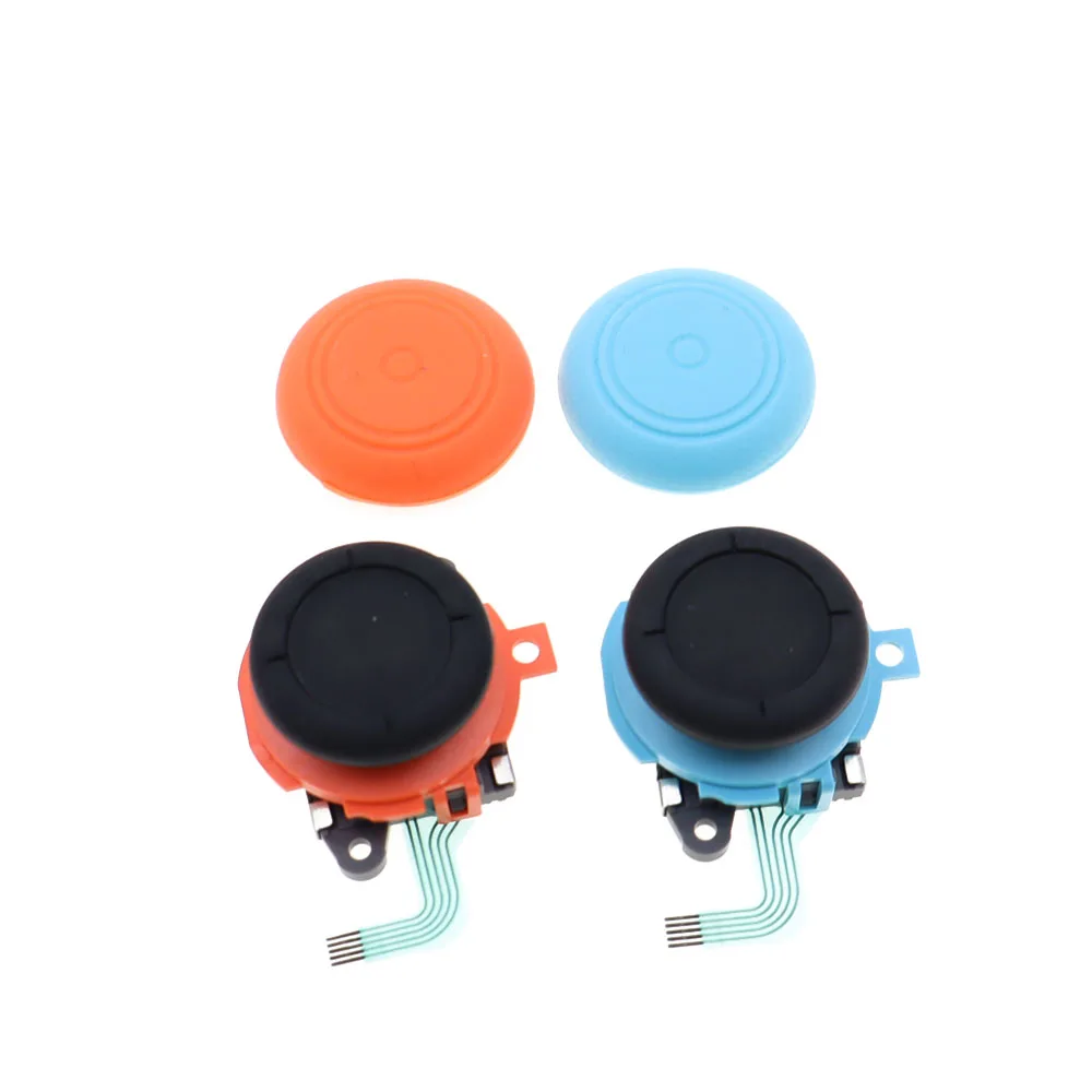 1 conjunto para ns2 switch 2 3d joycons controlador analógico joystick com tampa vara rocker alça de substituição jogo almofada jogos acessórios