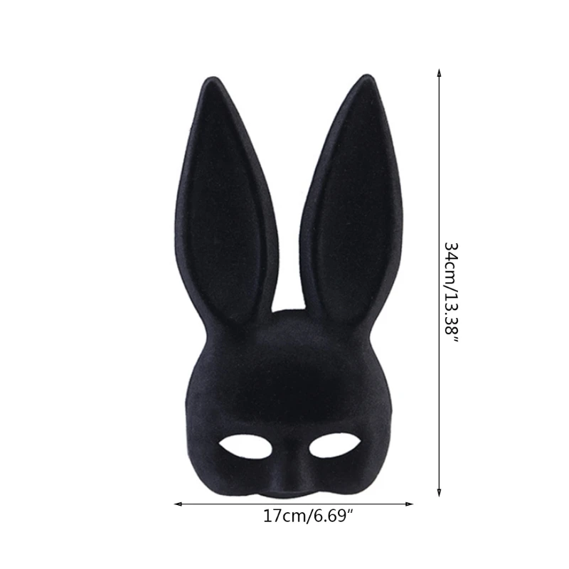 ผู้หญิง PVC หน้ากาก Bunny หน้ากากหน้ากาก Masquerade สำหรับคอสเพลย์ฮาโลวีนเครื่องแต่งกาย Decors Dropship