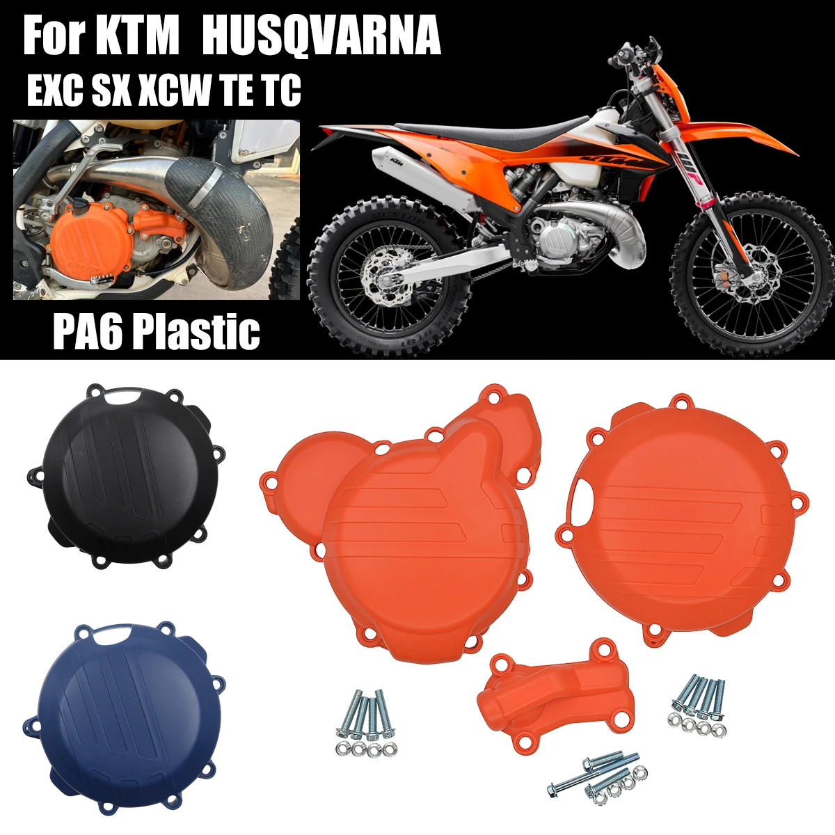 

Motorcycle Ignition Protector Clutch Guard Water Pump Cover For KTM SX XC EXC XCW TPI For Husqvarna TC TE TX 250 300 250i 300i