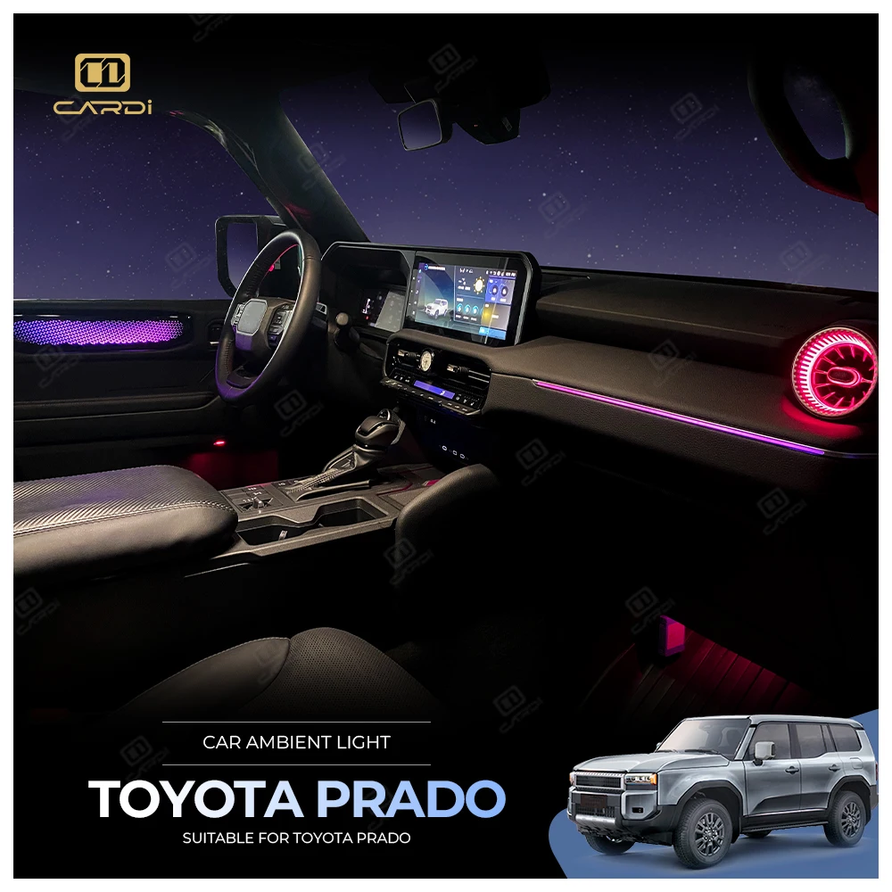 

Уникальный комплект OEM внутреннего освещения автомобиля Prado LC250 «CARDI» 2025 года выпуска, точное литье для приборной панели и дверей 1–1